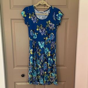 Isaac Mizrahi Blue Floral Dress